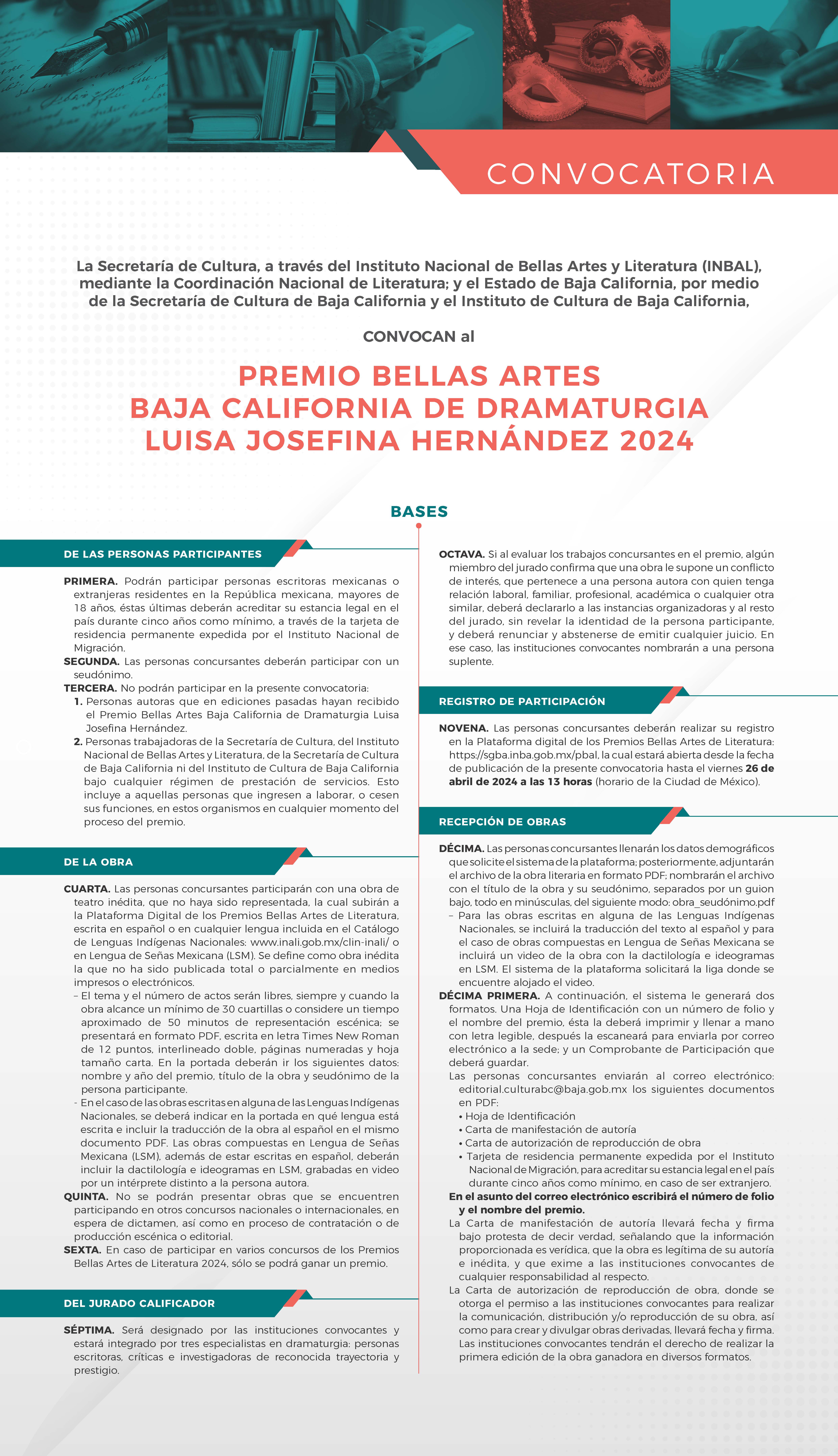 CONVOCATORIA LUISA JOSEFINA HERNANDEZ 1 2024 1